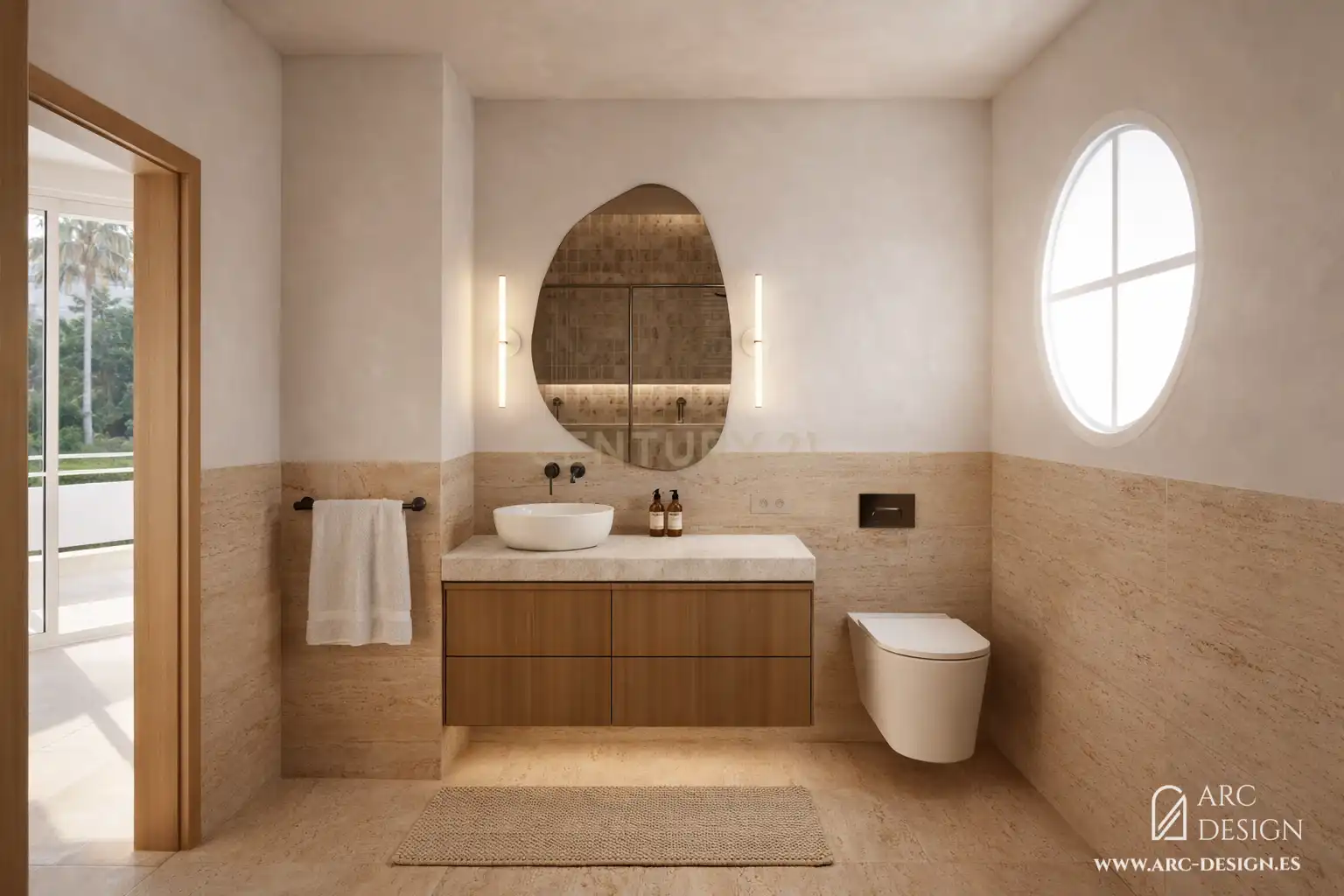 Bathroom of Flat for sale in Málaga  with Air Conditioner and Community pool