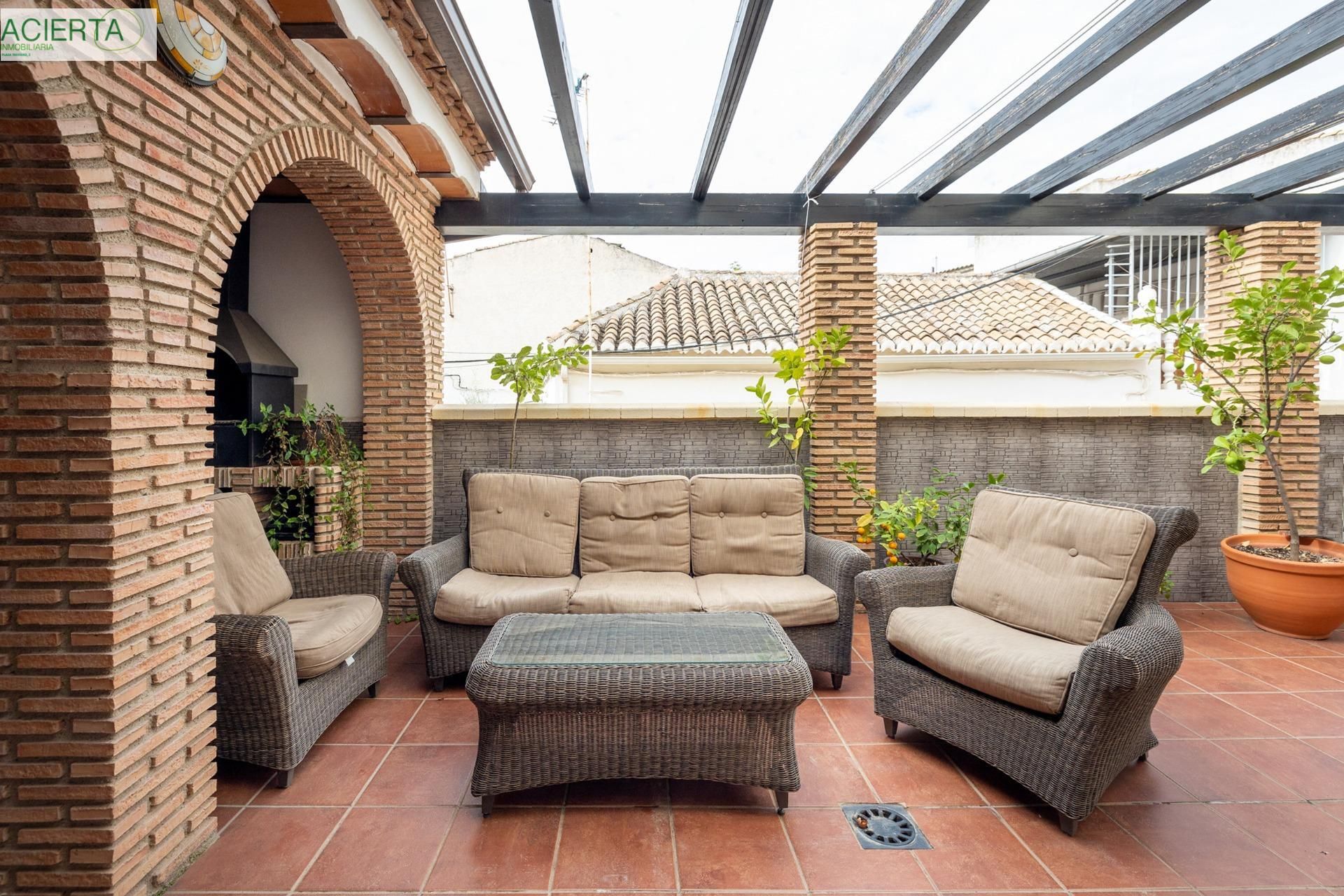 Terrace of Single-family semi-detached for sale in  Granada Capital  with Air Conditioner, Heating and Terrace