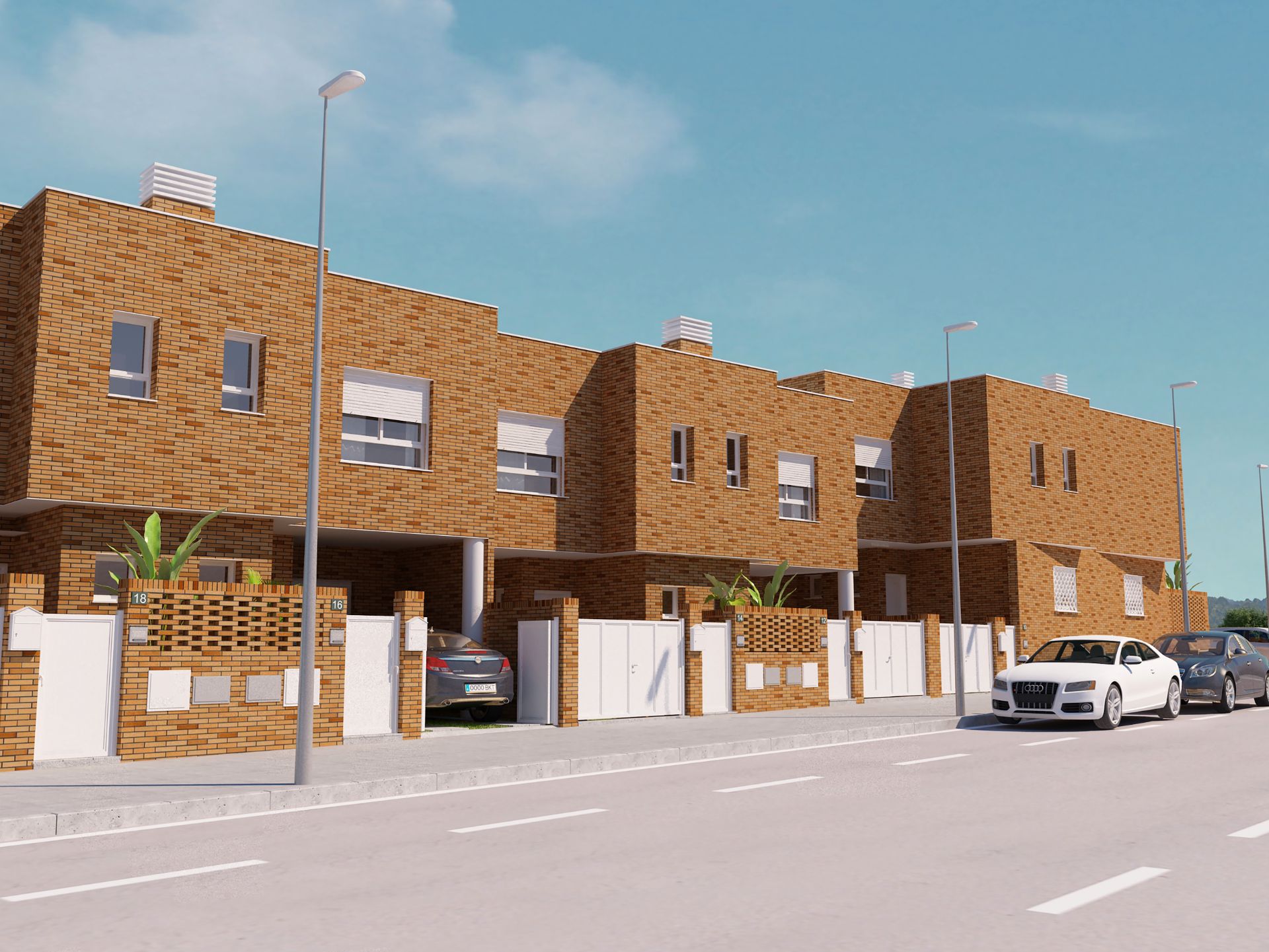 Exterior view of Single-family semi-detached for sale in  Almería Capital