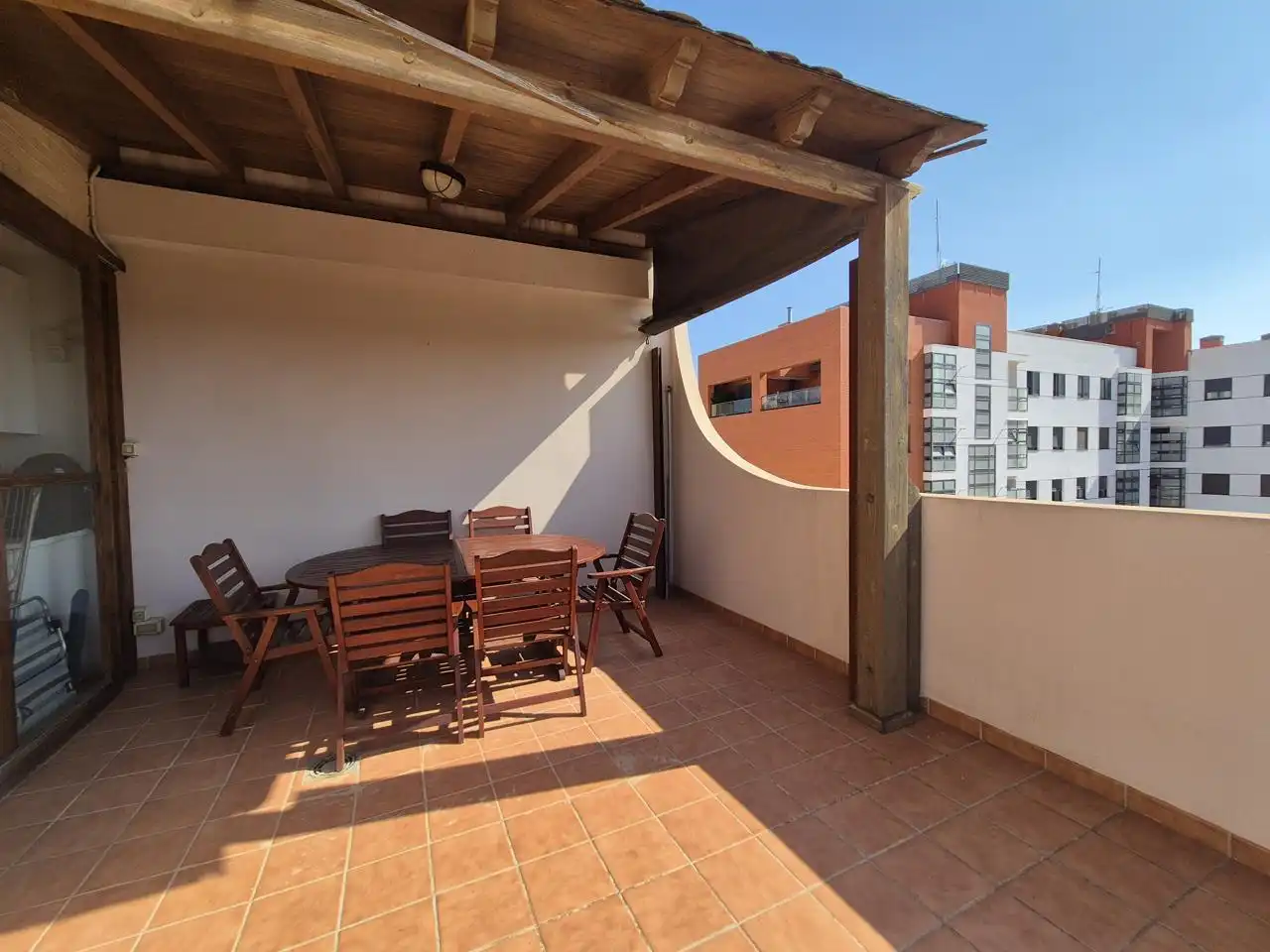 Terrassa de Pis de lloguer en Elche / Elx amb Aire condicionat, Calefacció i Piscina comunitària