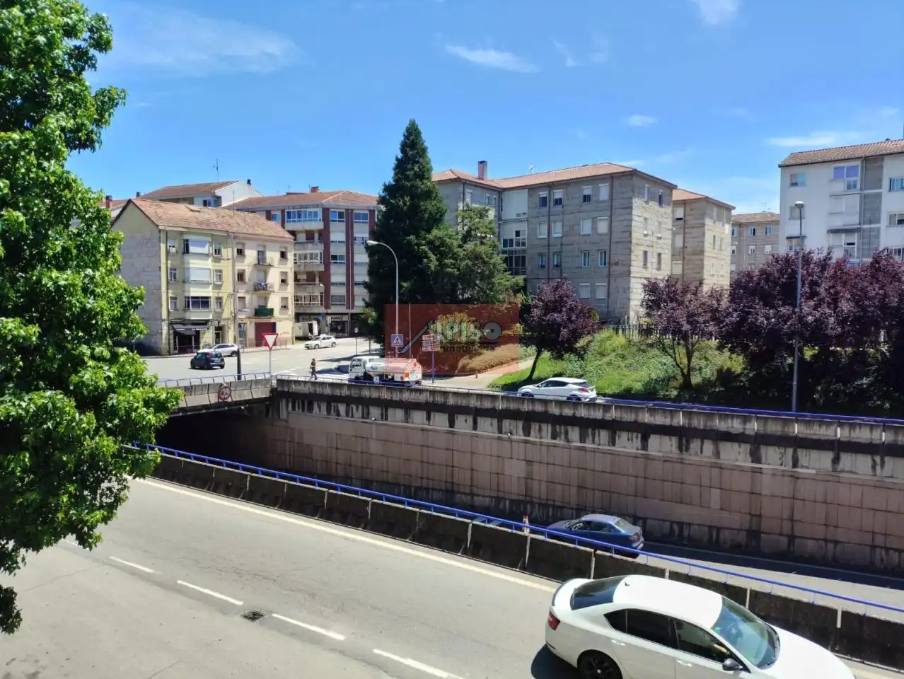 Exterior view of Apartments for rent in Ourense Capital   with Heating, Parquet flooring and Balcony