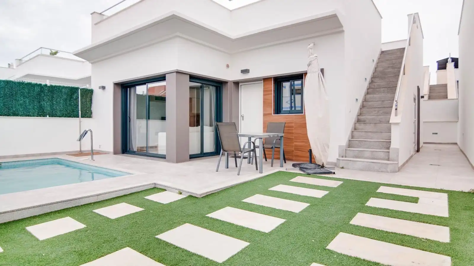 Terrassa de Casa o xalet en venda en San Javier amb Aire condicionat, Calefacció i Jardí privat