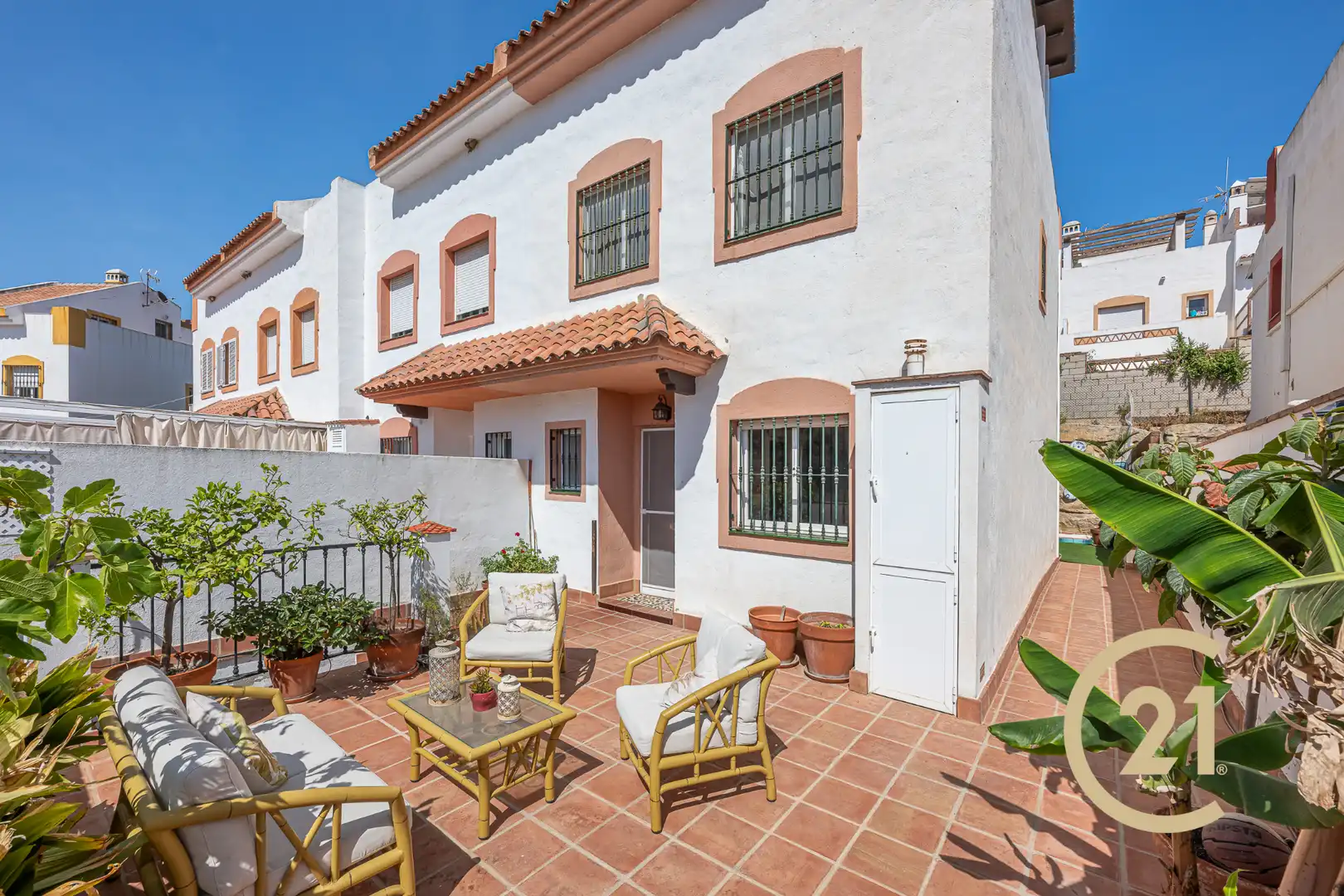 Jardí de Casa adosada en venda en Marbella amb Aire condicionat, Jardí privat i Terrassa