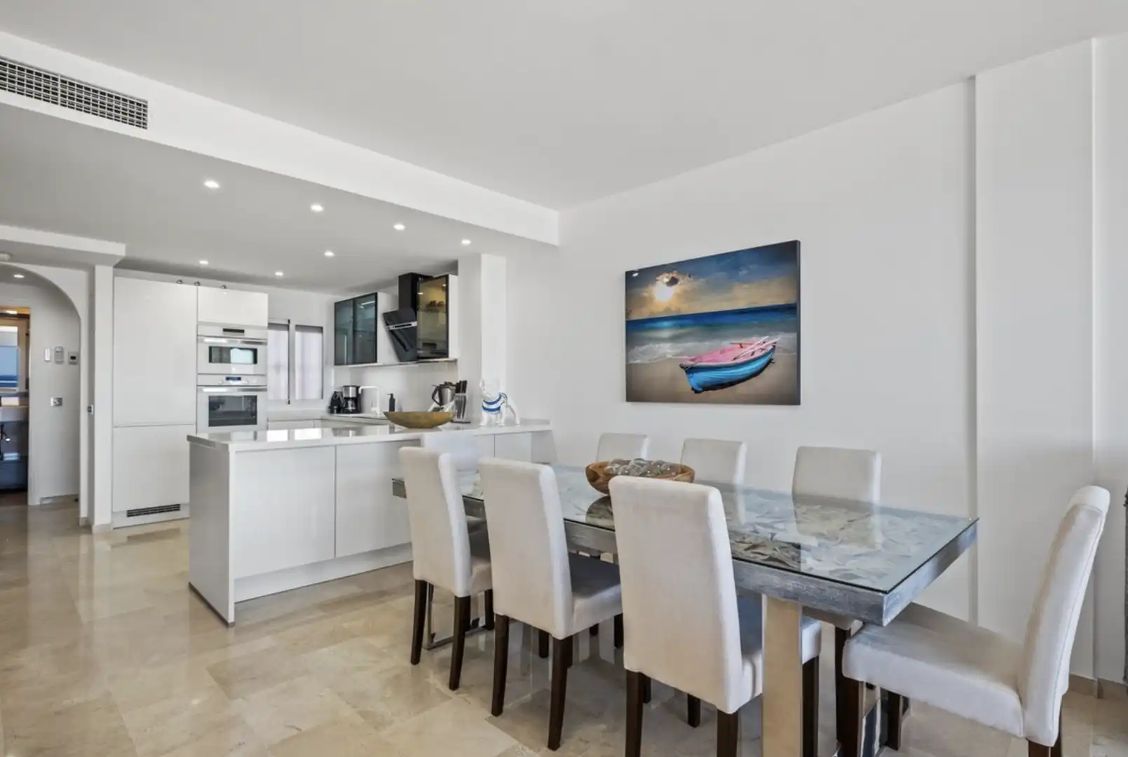 Comedor de Apartamento en venta en Estepona con Aire acondicionado, Calefacción y Terraza
