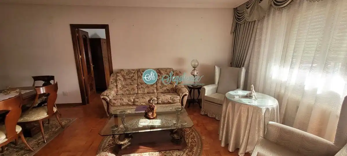 Living room of Flat for sale in Segovia  with Heating, Parquet flooring and Terrace
