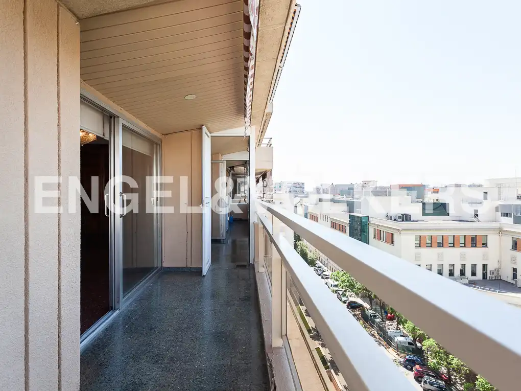 Balcony of Flat for rent in Valencia  with Air Conditioner, Heating and Terrace