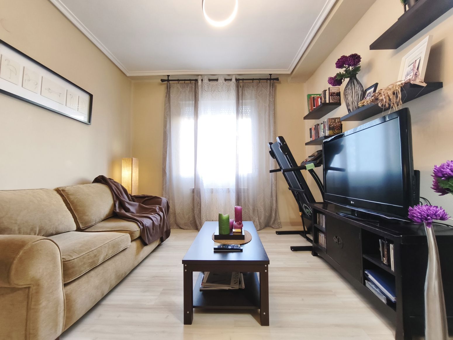 Living room of Flat for sale in  Logroño  with Heating, Parquet flooring and Terrace