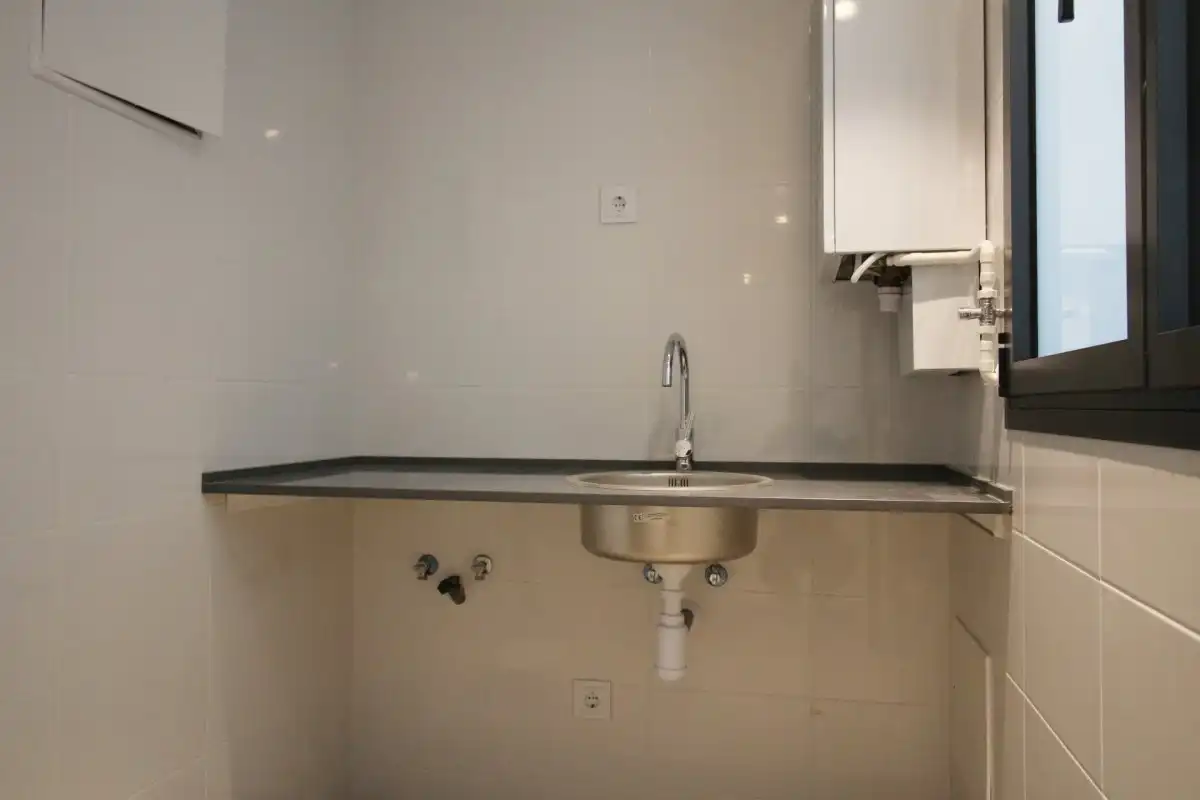 Cocina de Piso de alquiler en Barcelona con Aire acondicionado, Calefacción y Terraza