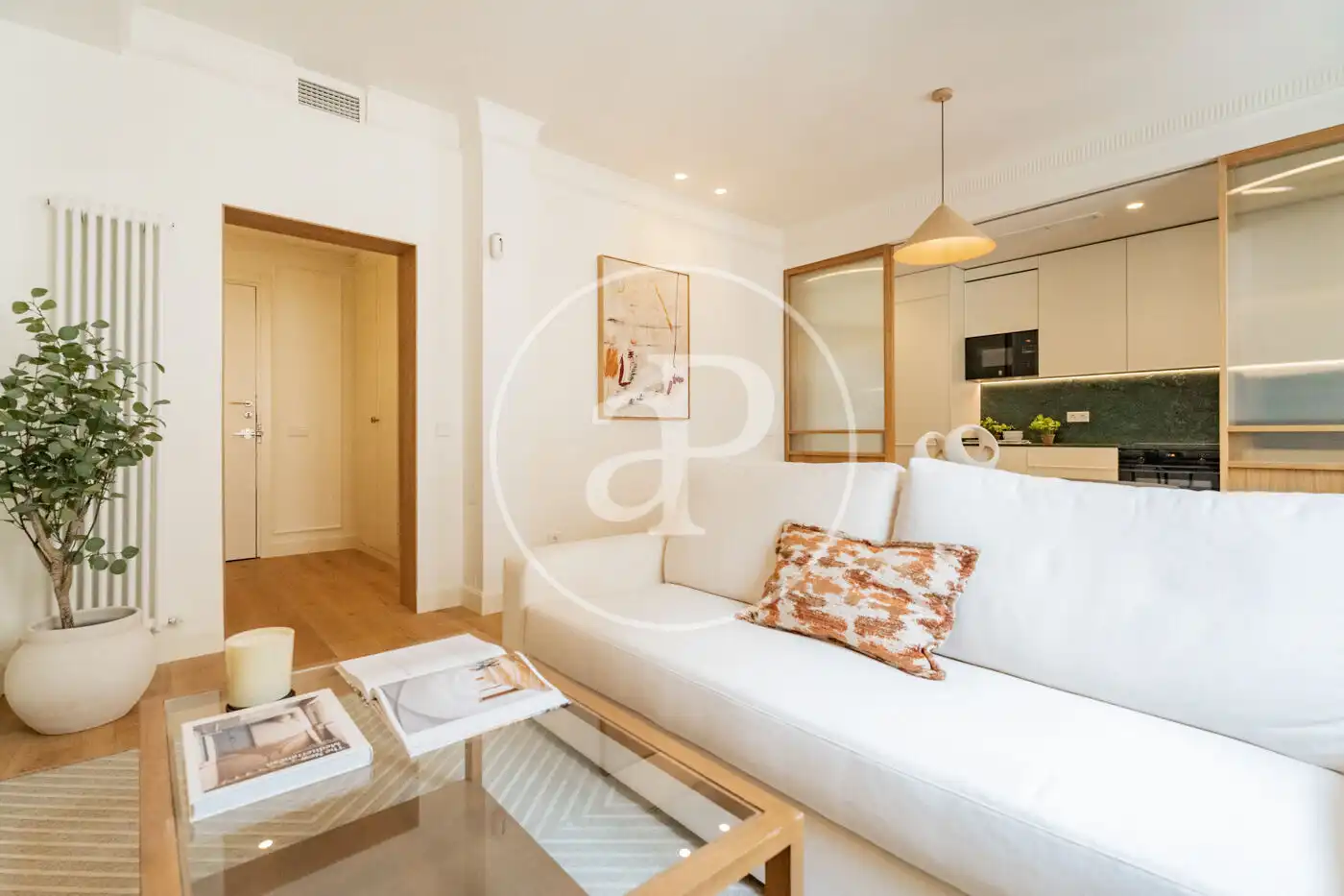 Sala d'estar de Pis en venda en  Madrid Capital amb Aire condicionat i Calefacció