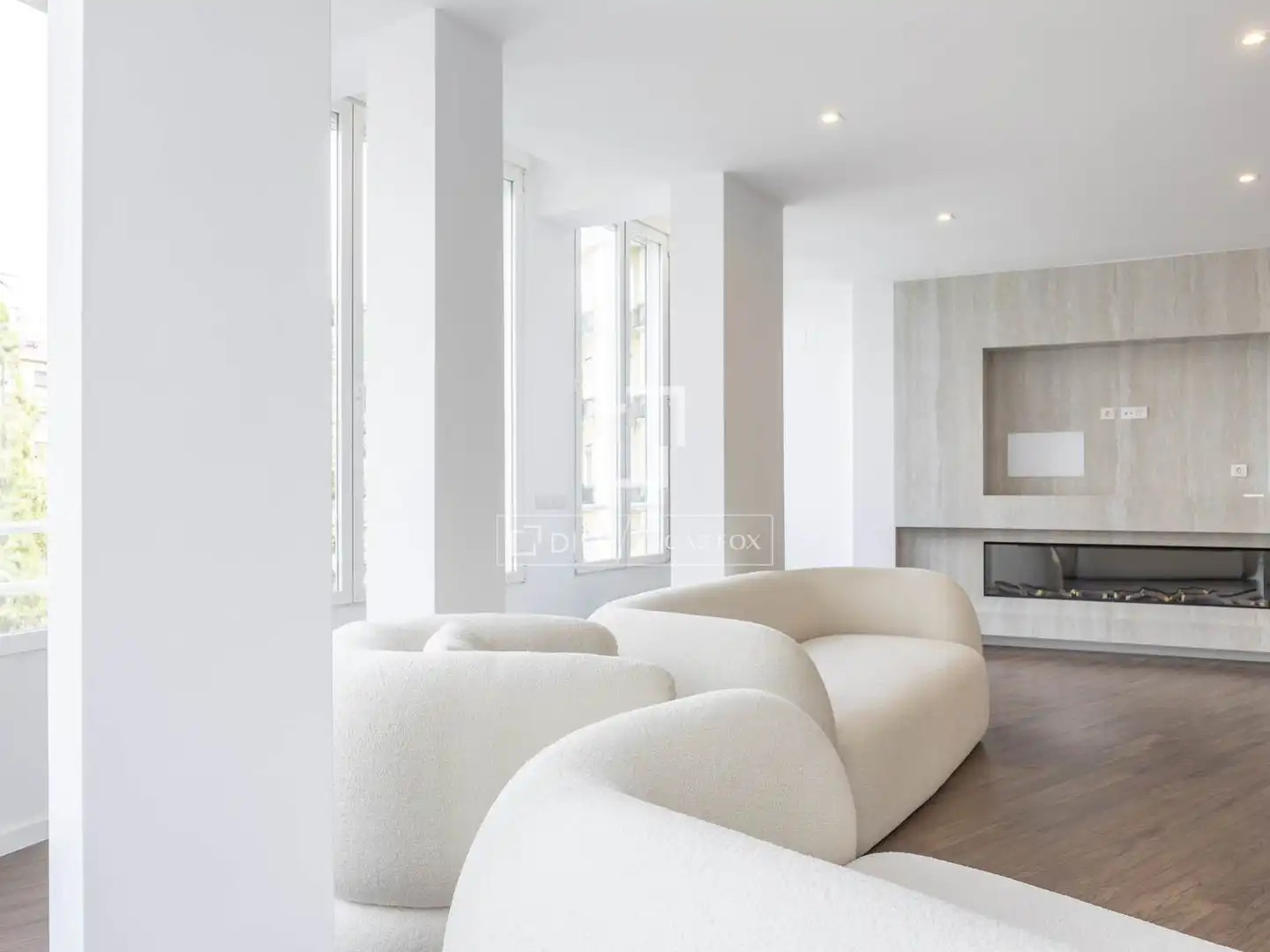 Living room of Flat for rent in Valencia  with Air Conditioner, Heating and Parquet flooring
