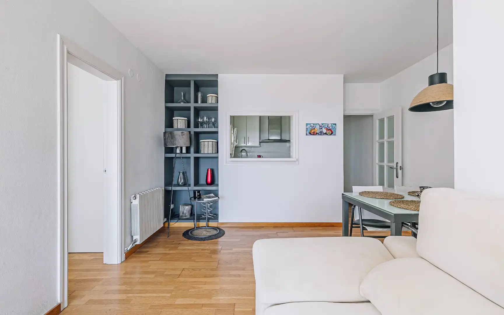 Wohnzimmer von Dachboden zum Verkauf in Barcelona mit Klimaanlage, Terrasse und Möbliert