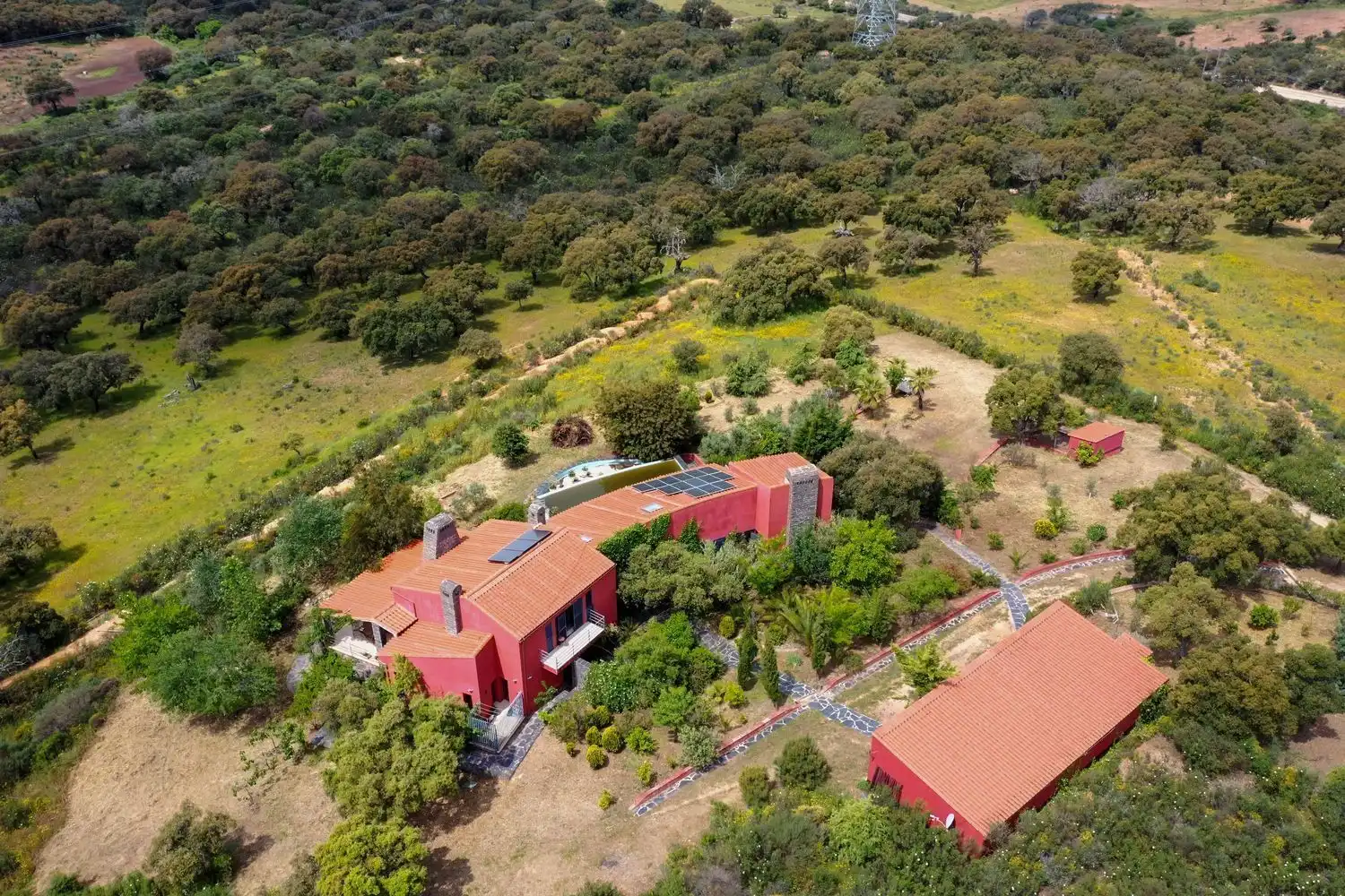Exterior view of Country homes for sale in Jaraicejo  with Storage room and Community pool