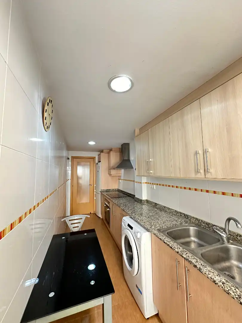 Kitchen of Flat for rent in Vila-real  with Air Conditioner, Heating and Furnished