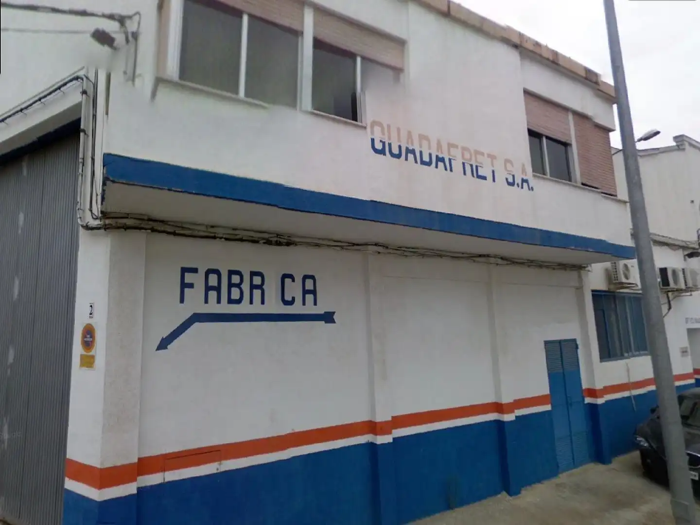 Vista exterior de Nave industrial en venta en Guadassuar