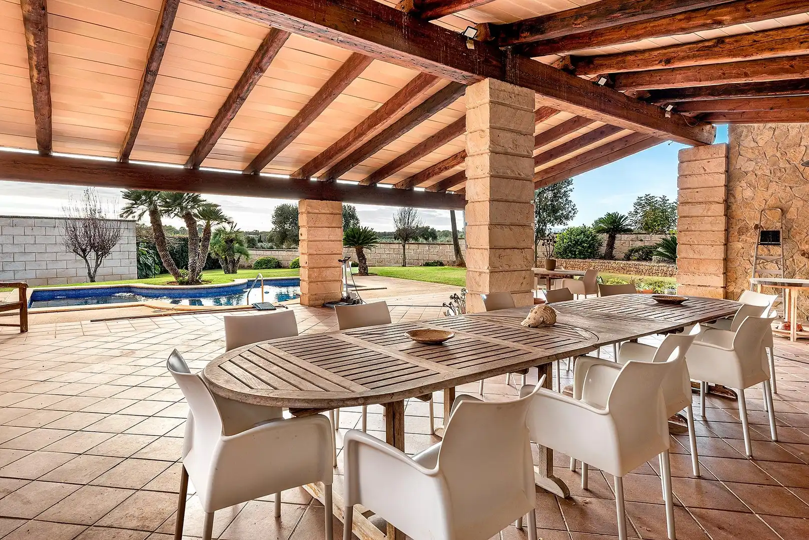 Terraza de Finca rústica en venta en  Palma de Mallorca con Calefacción, Jardín privado y Terraza