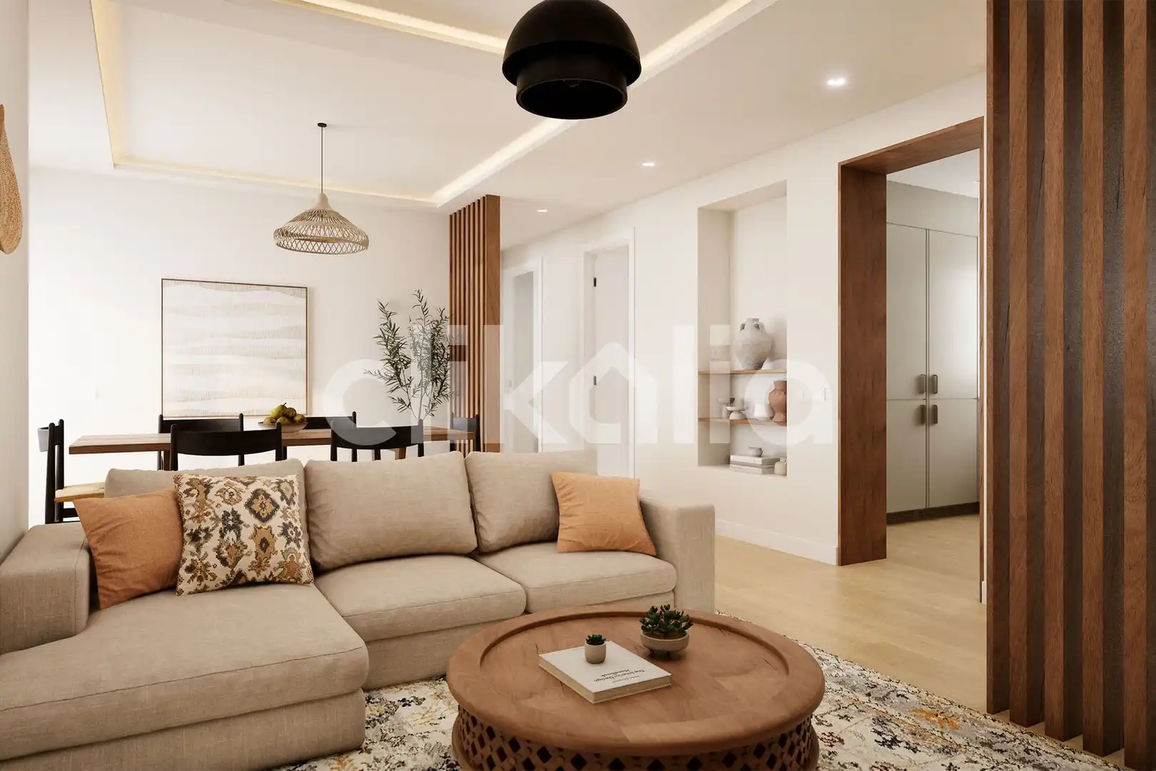 Living room of Flat for sale in Sevilla  with Air Conditioner, Private garden and Terrace