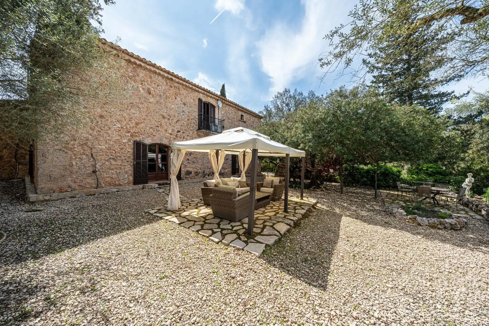 Terraza de Finca rústica en venta en Algaida con Aire acondicionado, Calefacción y Jardín privado