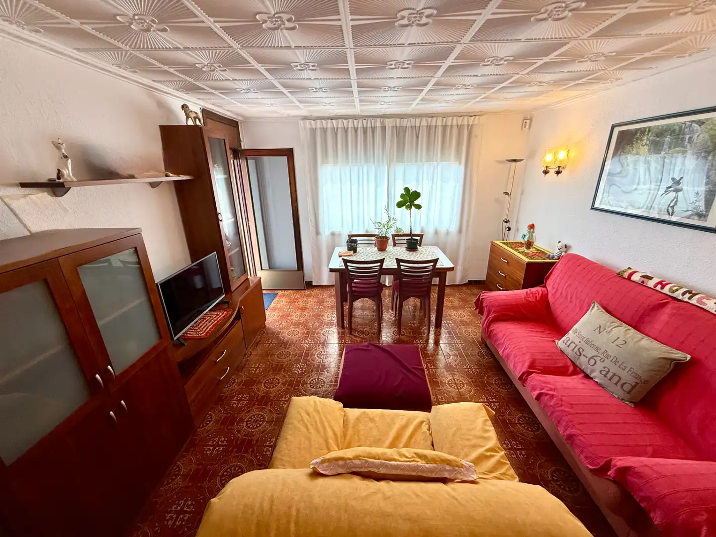Wohnzimmer von Wohnung zum Verkauf in Sant Boi de Llobregat mit Heizung, Ofen und Balkon