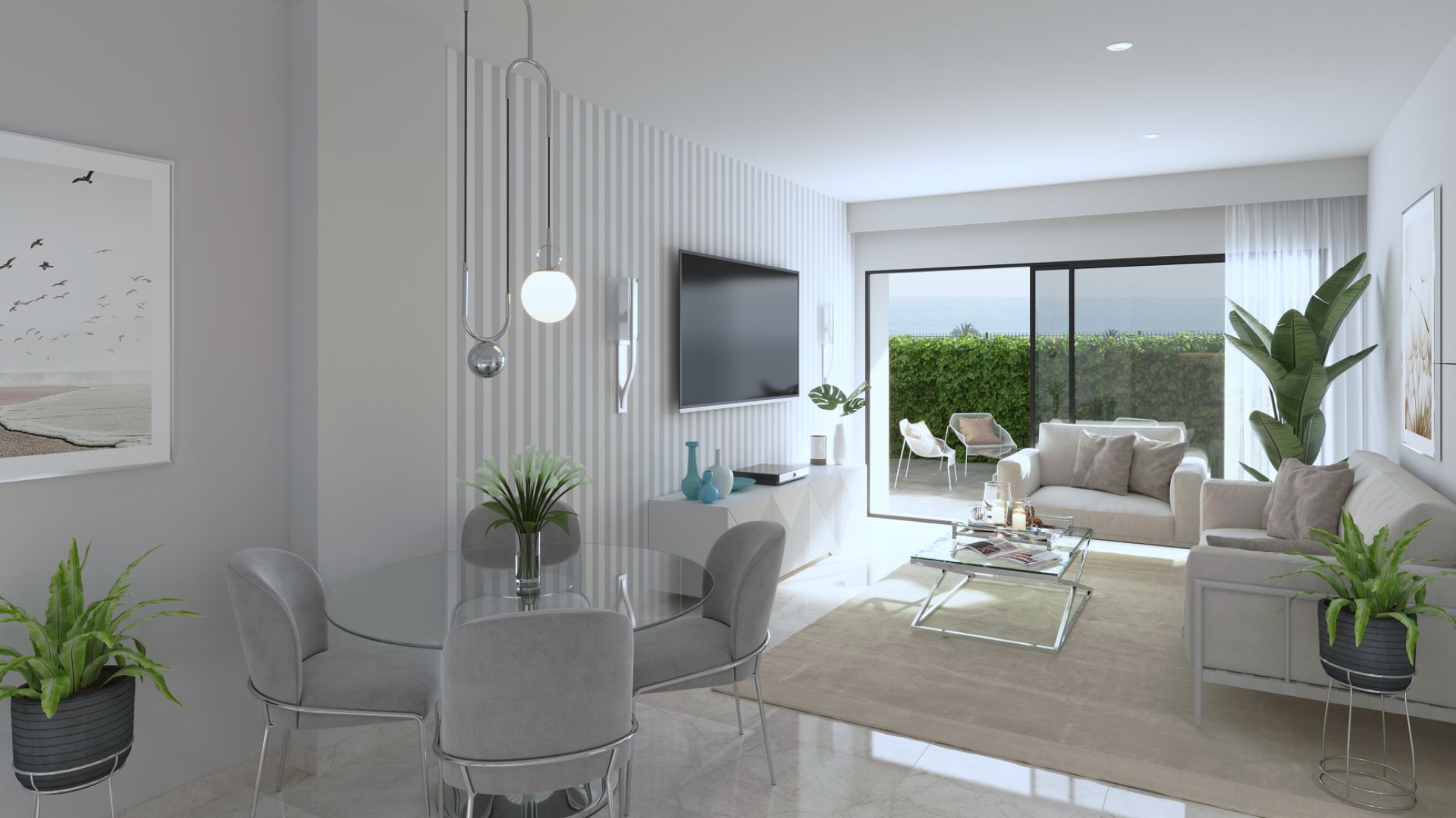 Sala d'estar de Planta baixa en venda en Mazarrón amb Aire condicionat, Calefacció i Jardí privat