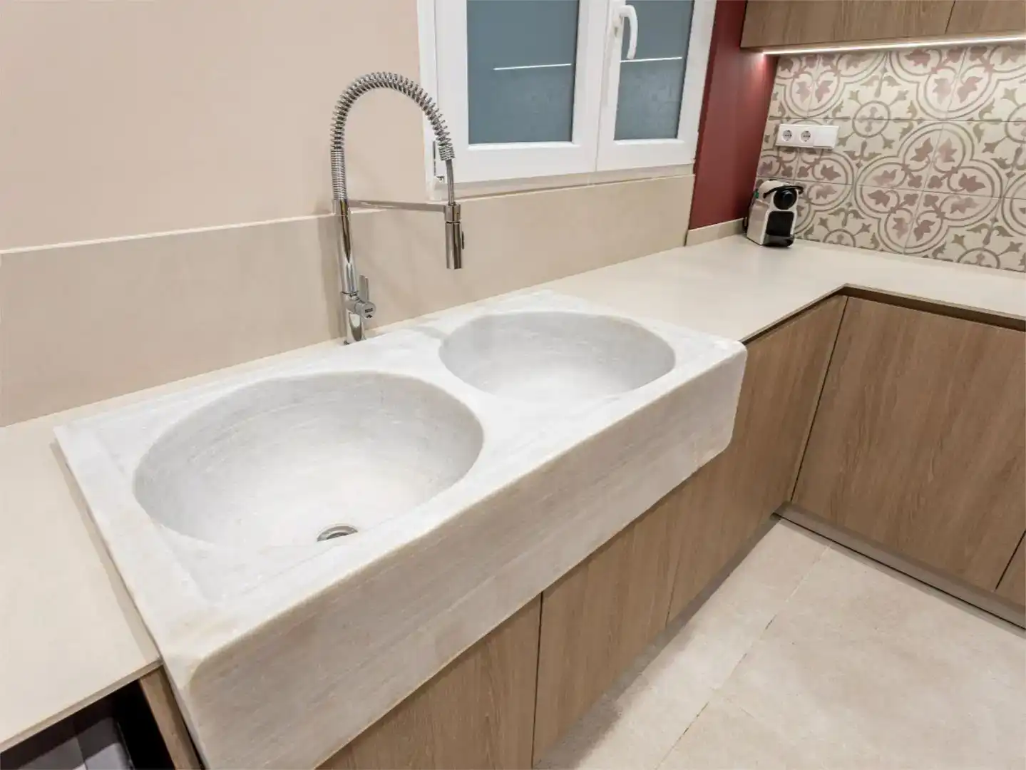 Cocina de Piso de alquiler en Valencia con Aire acondicionado, Jardín privado y Amueblado