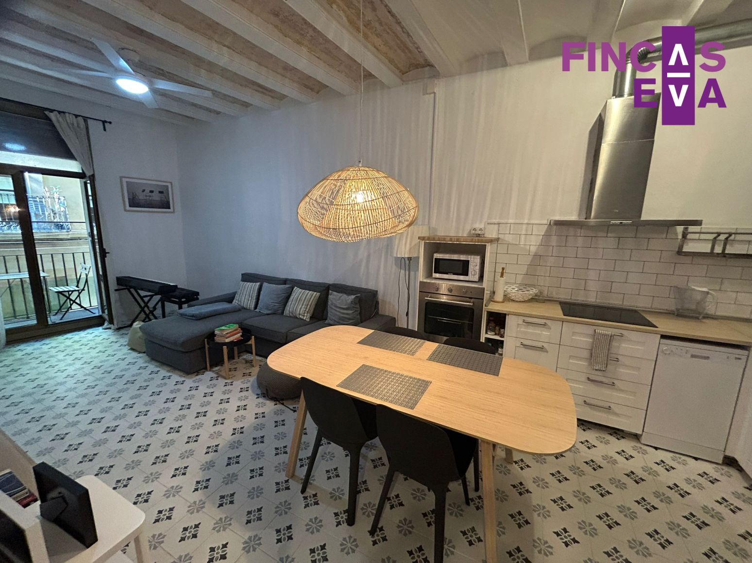 Living room of Flat for sale in  Barcelona Capital  with Balcony