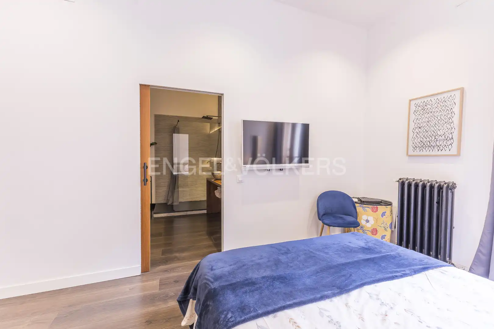 Bedroom of Flat for rent in Madrid  with Heating, Furnished and Balcony