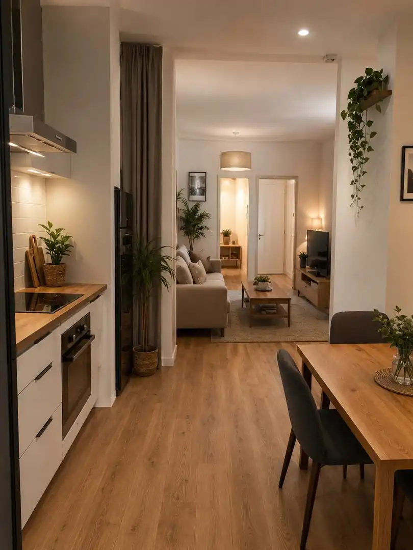 Sala de estar de Loft en venta en Madrid