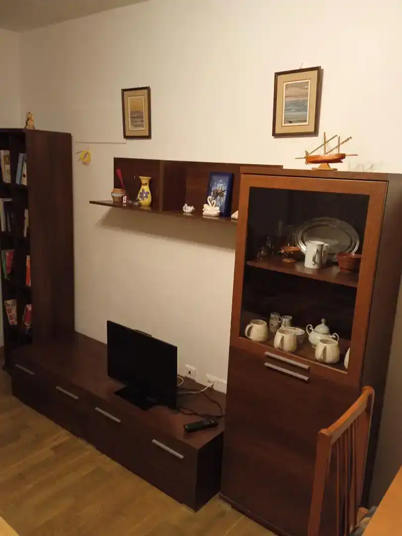 Wohnzimmer von Wohnungen zur Miete in Jaca mit Parkett, Abstellraum und Schwimmbad