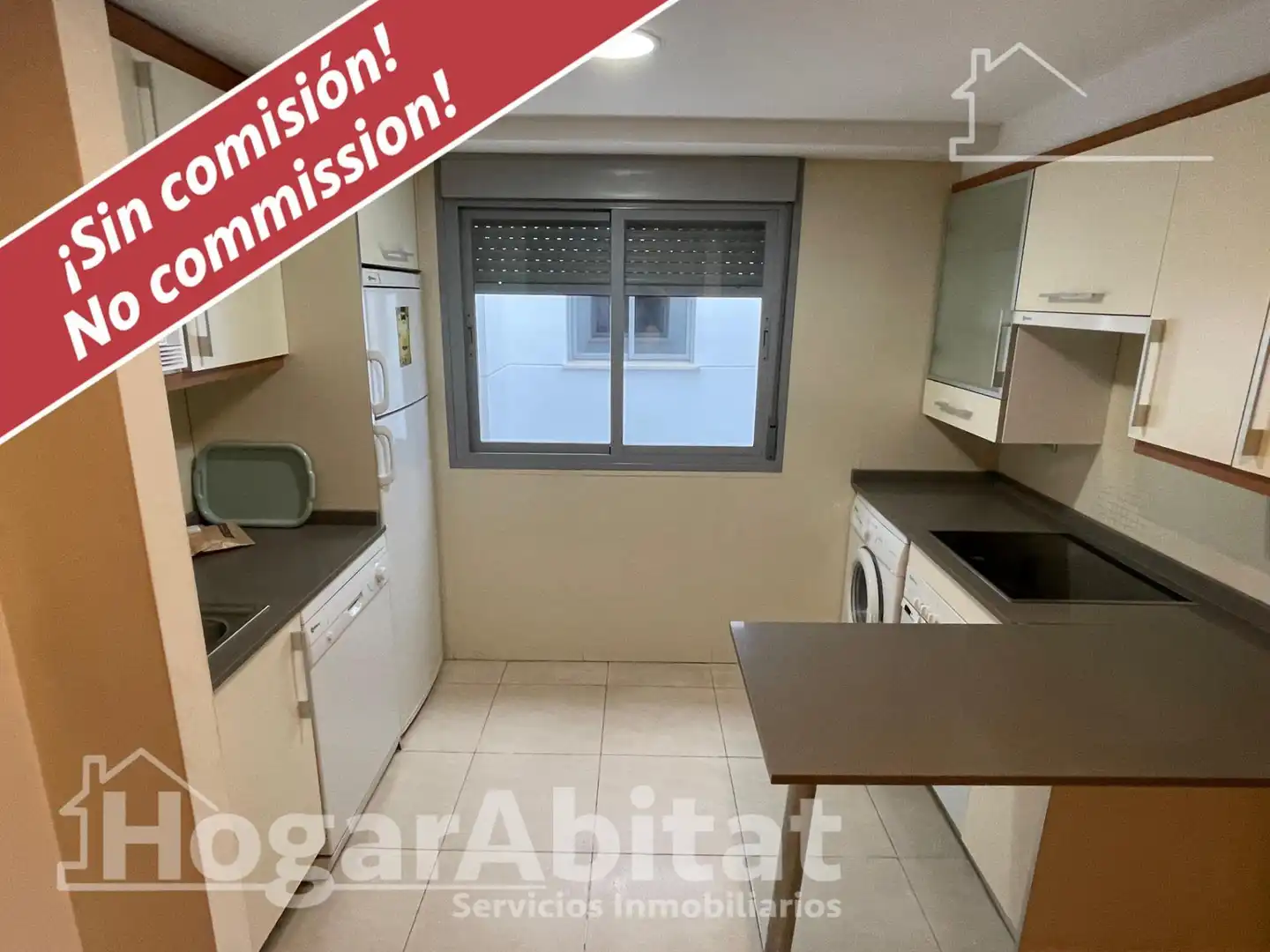 Kitchen of Flat for sale in Vera  with Air Conditioner, Private garden and Terrace