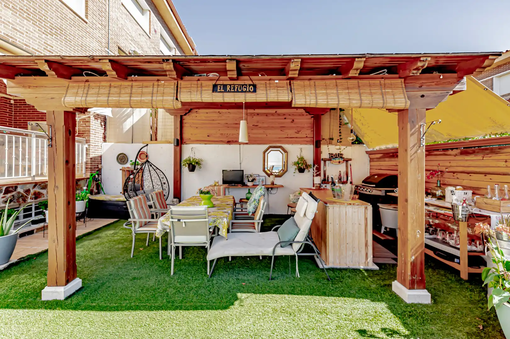Terraza de Casa adosada en venta en Guadalajara con Aire acondicionado, Calefacción y Jardín privado
