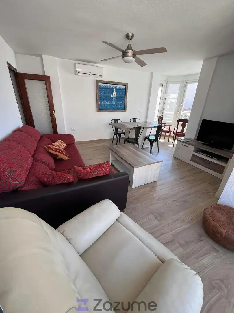 Living room of Flat for rent in Torrevieja  with Air Conditioner, Furnished and Oven