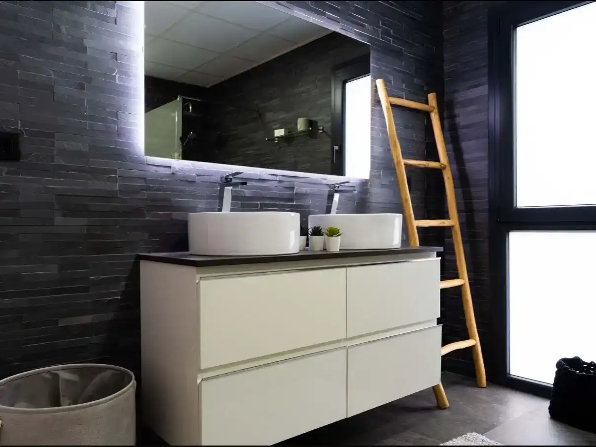 Badezimmer von Wohnungen zur Miete in Finestrat mit Klimaanlage, Schwimmbad und Balkon