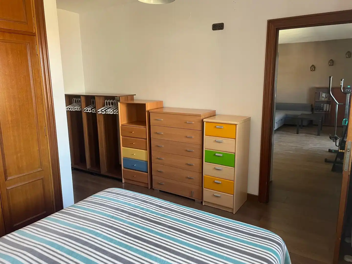 Bedroom of Flat for rent in Málaga  with Air Conditioner, Terrace and Furnished