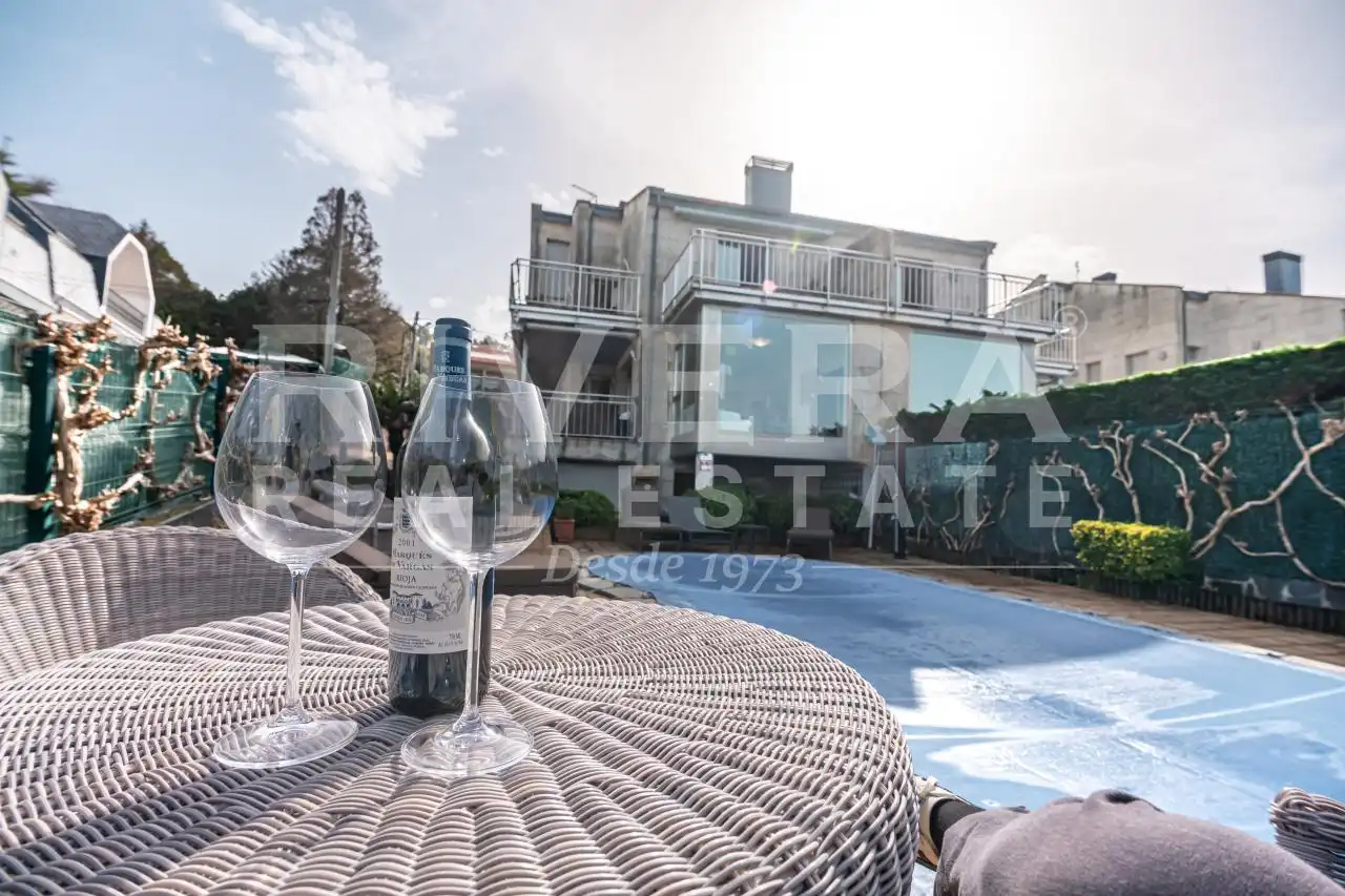 Exterior view of Detached homes for sale in Sanxenxo  with Heating, Private garden and Terrace