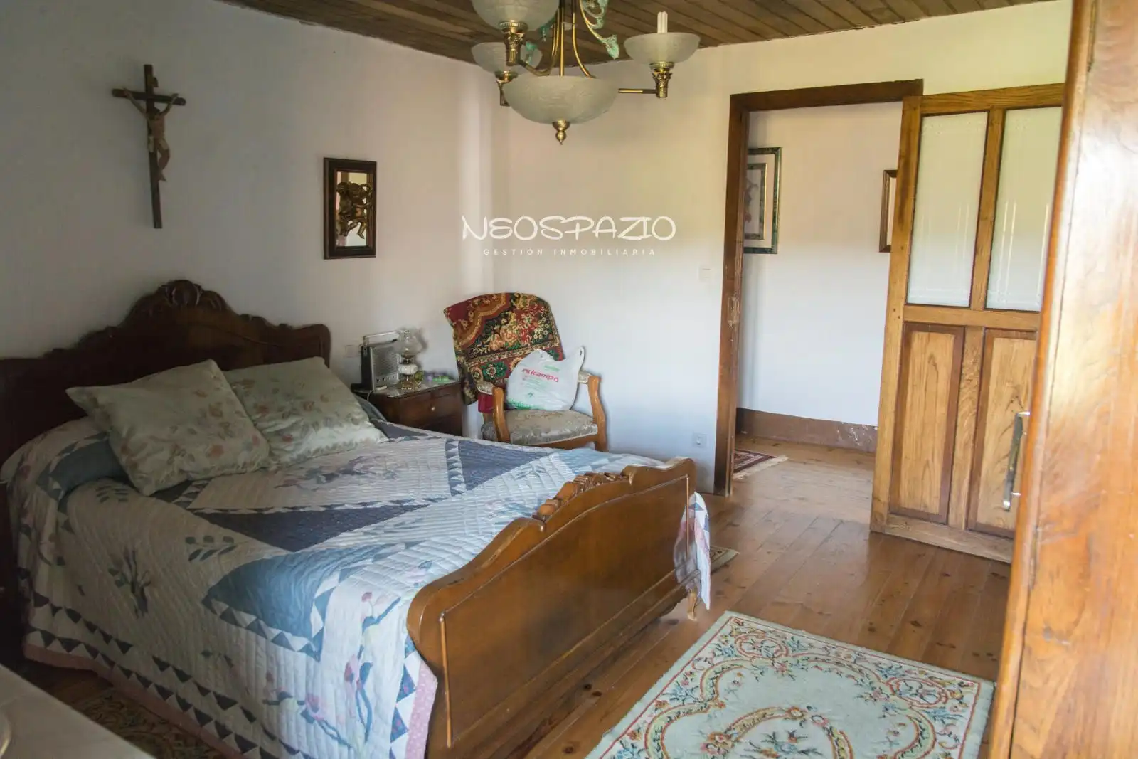 Schlafzimmer von Haus oder Chalet zum Verkauf in Monterroso mit Heizung und Möbliert