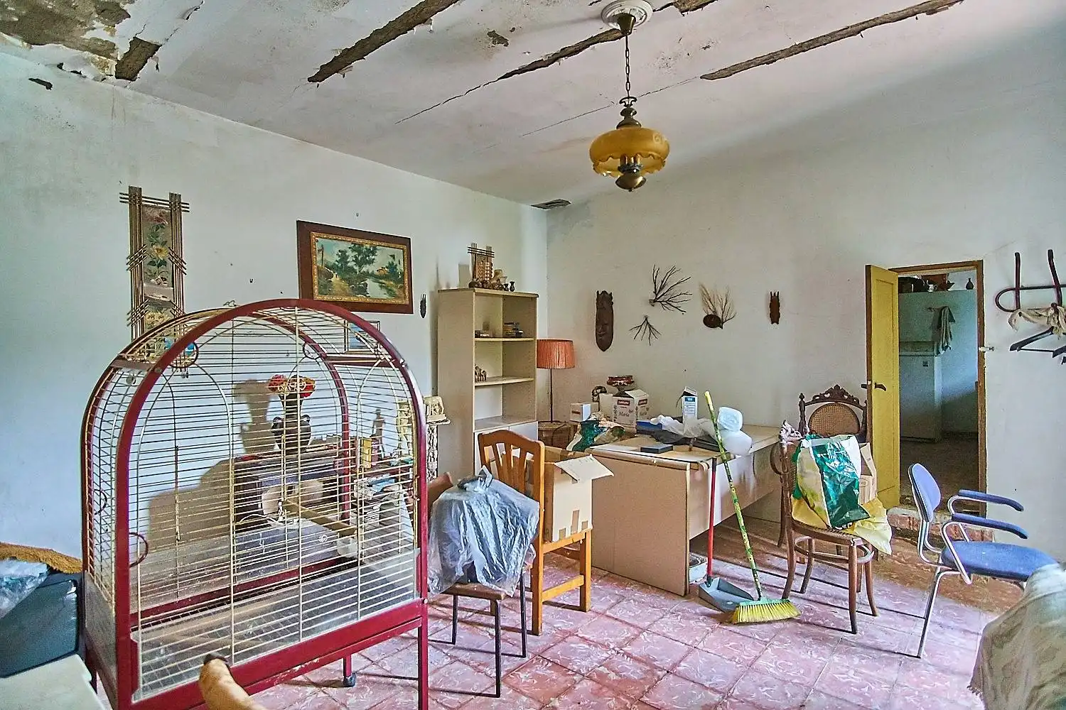 Sala d'estar de Finca rústica en venda en Las Palmas de Gran Canaria amb Jardí privat, Terrassa i Traster