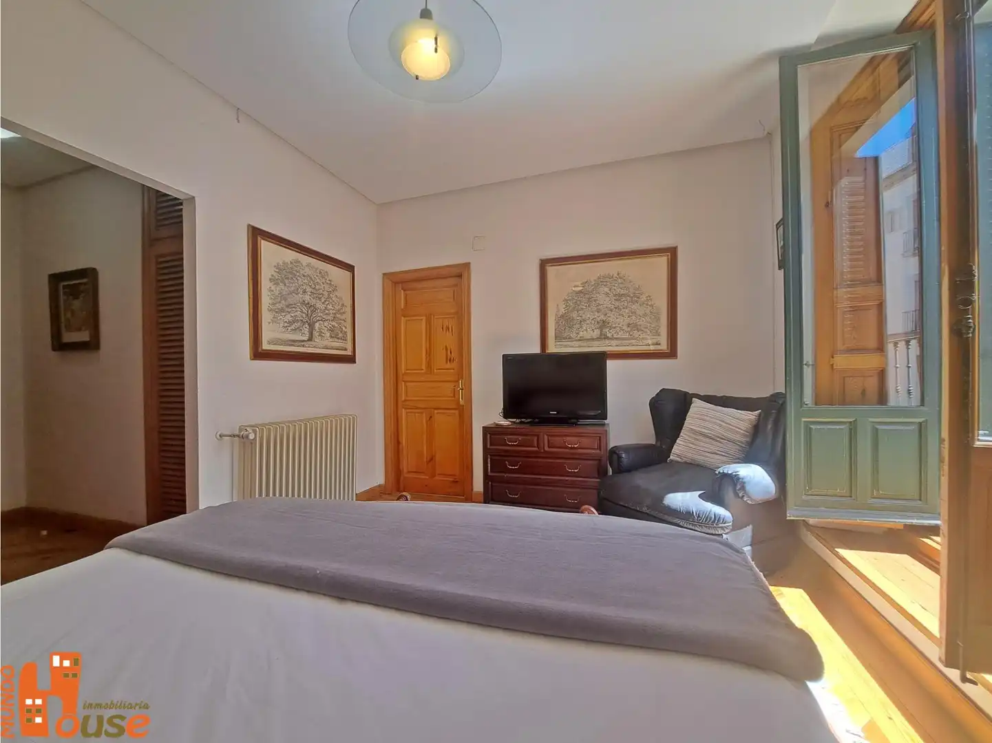 Schlafzimmer von Wohnung zum Verkauf in Real Sitio de San Ildefonso mit Heizung und Balkon