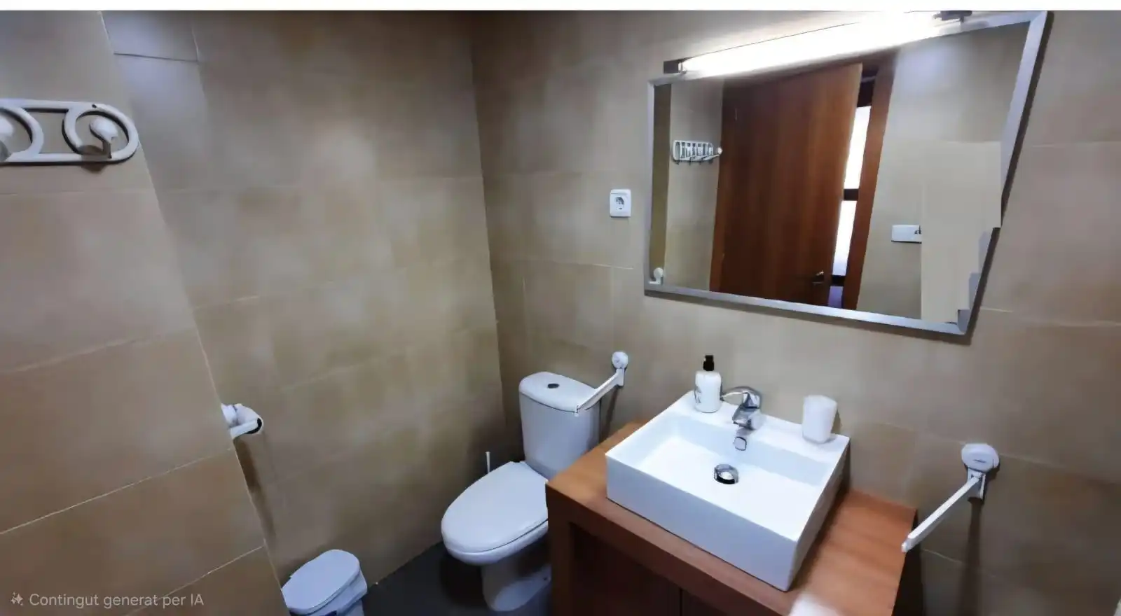 Baño de Apartamento de alquiler en Sant Jaume d'Enveja con Aire acondicionado, Amueblado y Piscina comunitaria