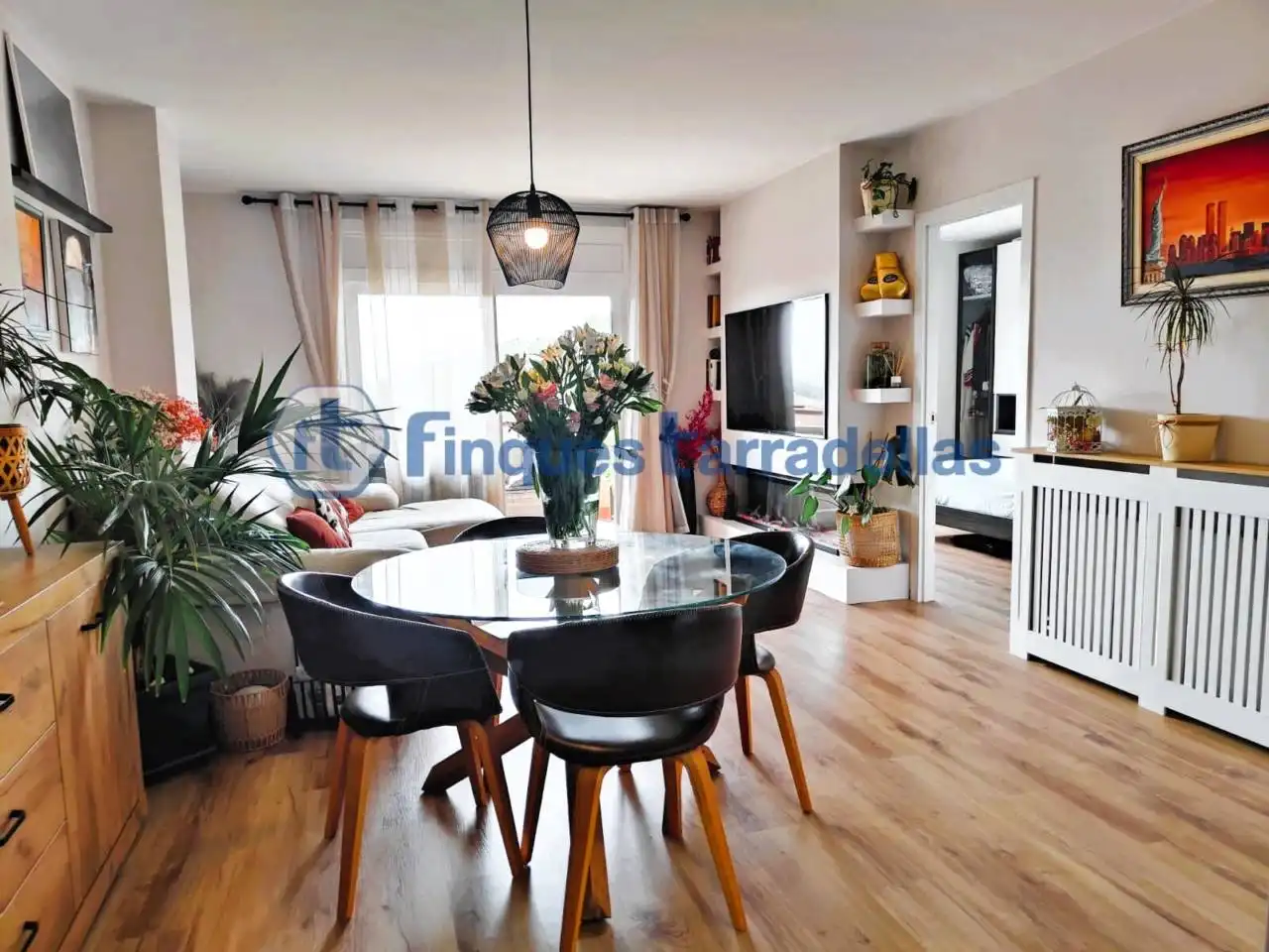 Sala de estar de Piso en venta en Blanes con Aire acondicionado, Calefacción y Parquet