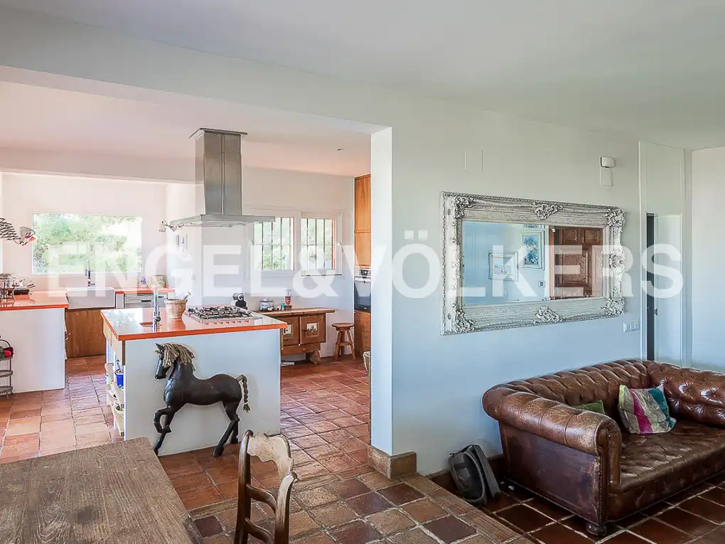 Küche von Haus oder Chalet zur Miete in Jávea / Xàbia mit Klimaanlage, Heizung und Privatgarten