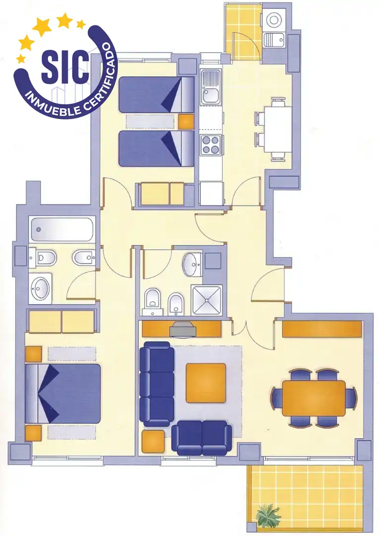 Piso en venta en Castellón de la Plana / Castelló de la Plana con Aire acondicionado, Calefacción y Jardín privado