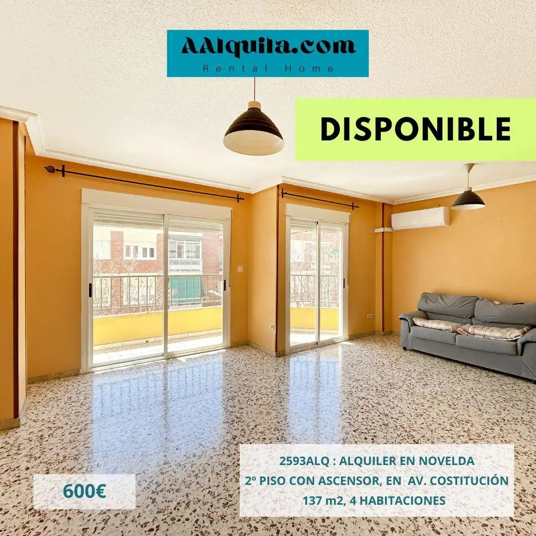 Piso de alquiler en Avenida constitucion, Novelda