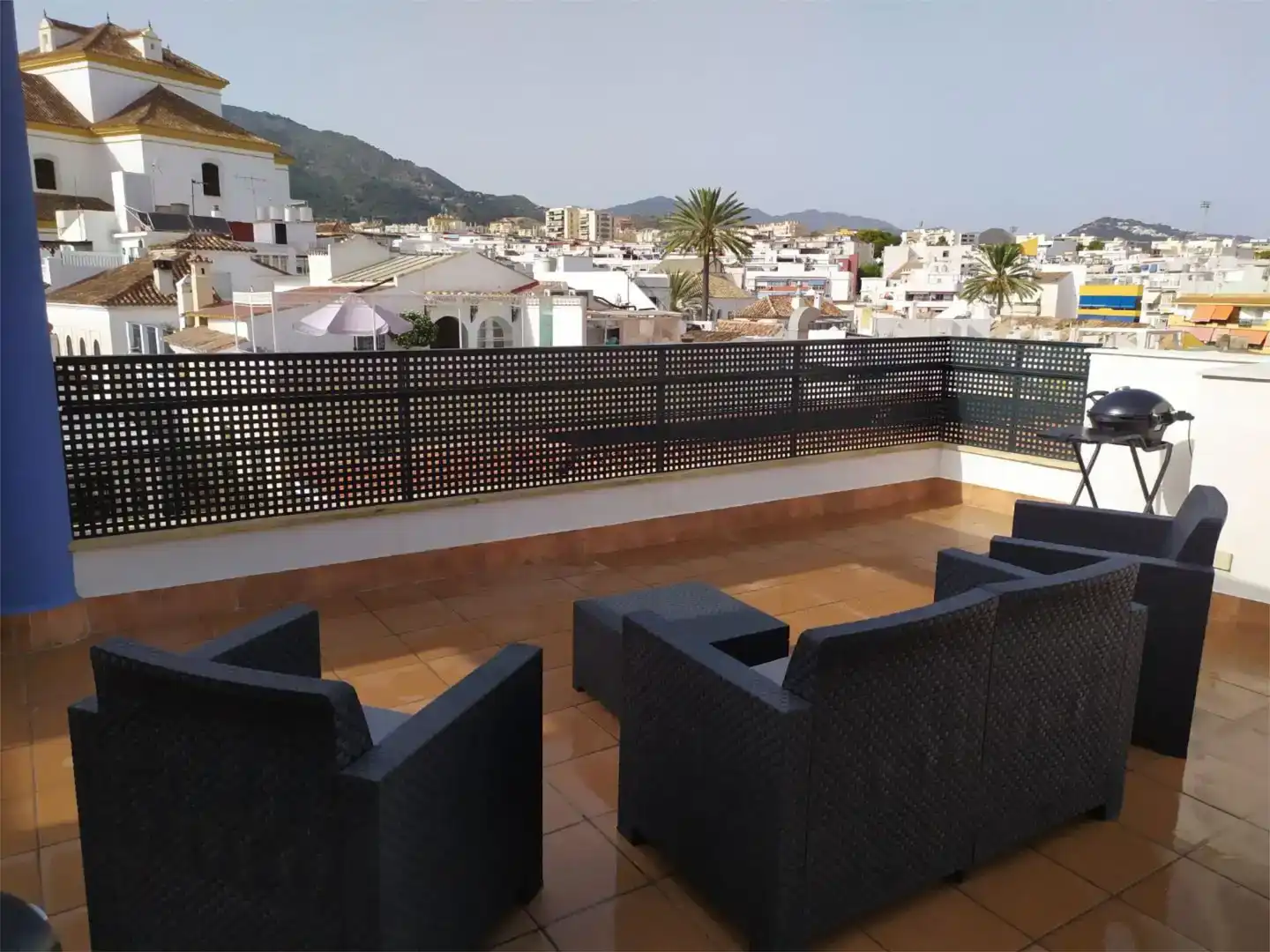 Terrace of Flat for rent in Marbella  with Air Conditioner and Furnished