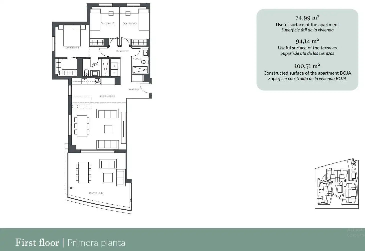 Apartamento con ascensor en venta en Costa Natura, imagen 5