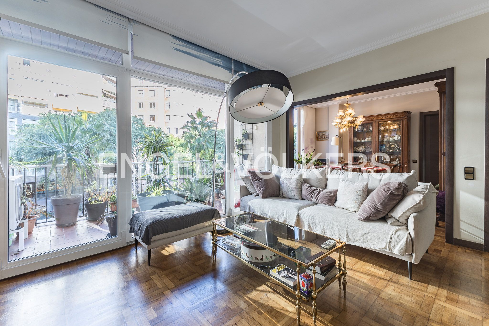 Sala d'estar de Apartament en venda en  Barcelona Capital amb Aire condicionat, Calefacció i Terrassa