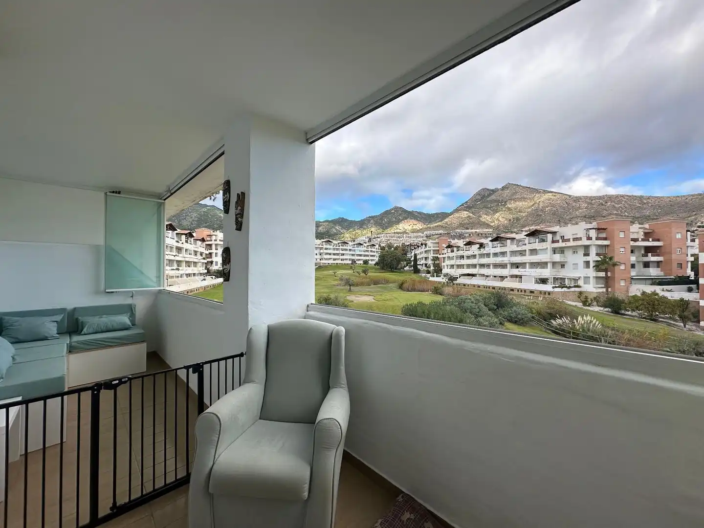 Terrasse von Wohnungen zum Verkauf in Benalmádena mit Klimaanlage, Heizung und Terrasse