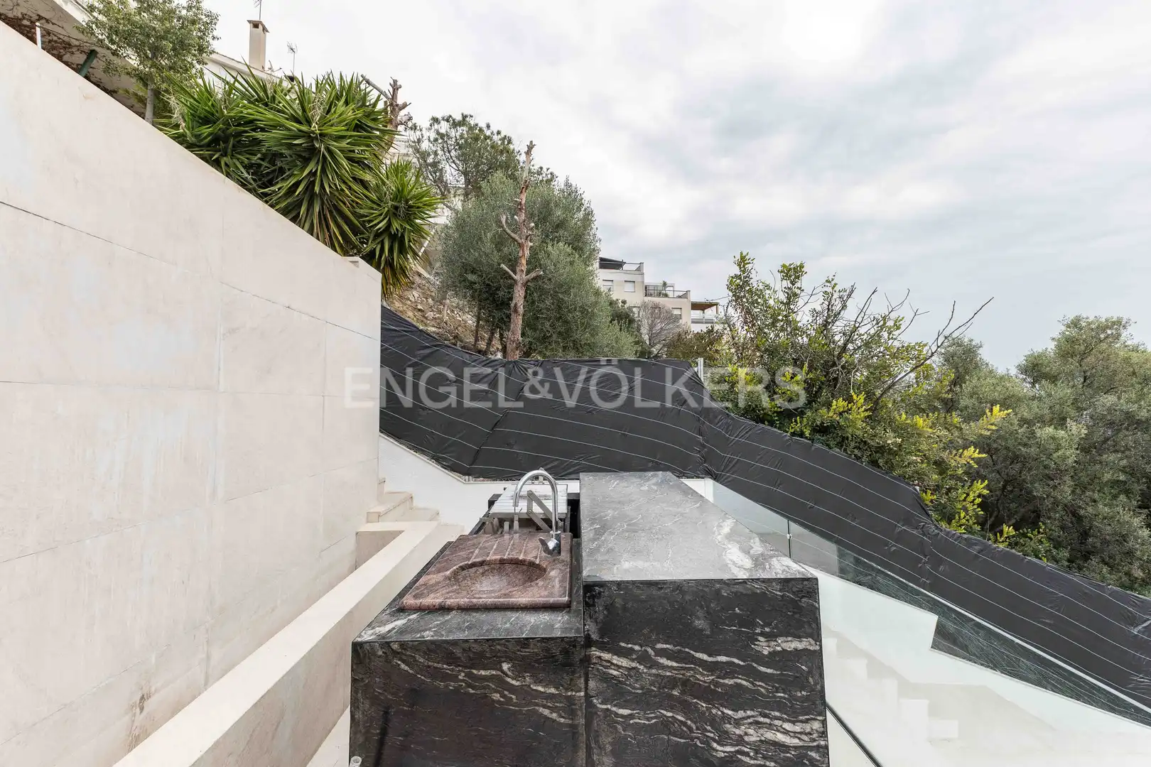 Terrasse von Haus oder Chalet zur Miete in Sitges mit Klimaanlage, Heizung und Privatgarten