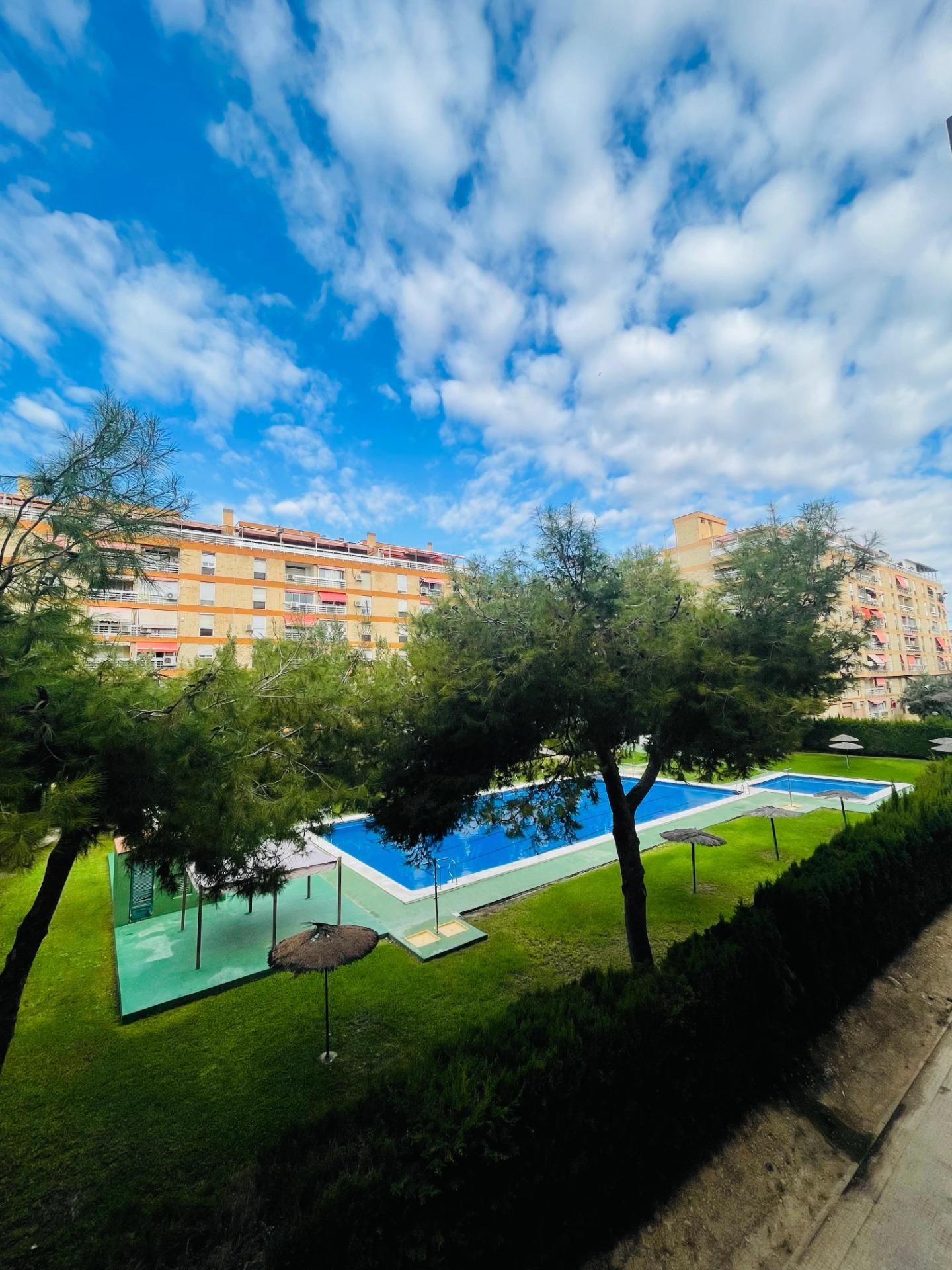 Vista exterior de Pis de lloguer en Alicante / Alacant amb Aire condicionat, Calefacció i Jardí privat