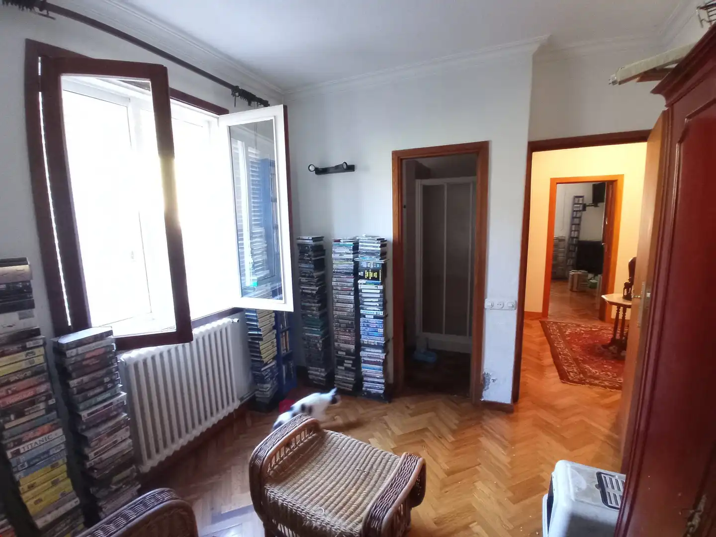 Sala d'estar de Casa o xalet en venda en Pontevedra Capital  amb Calefacció, Jardí privat i Parquet