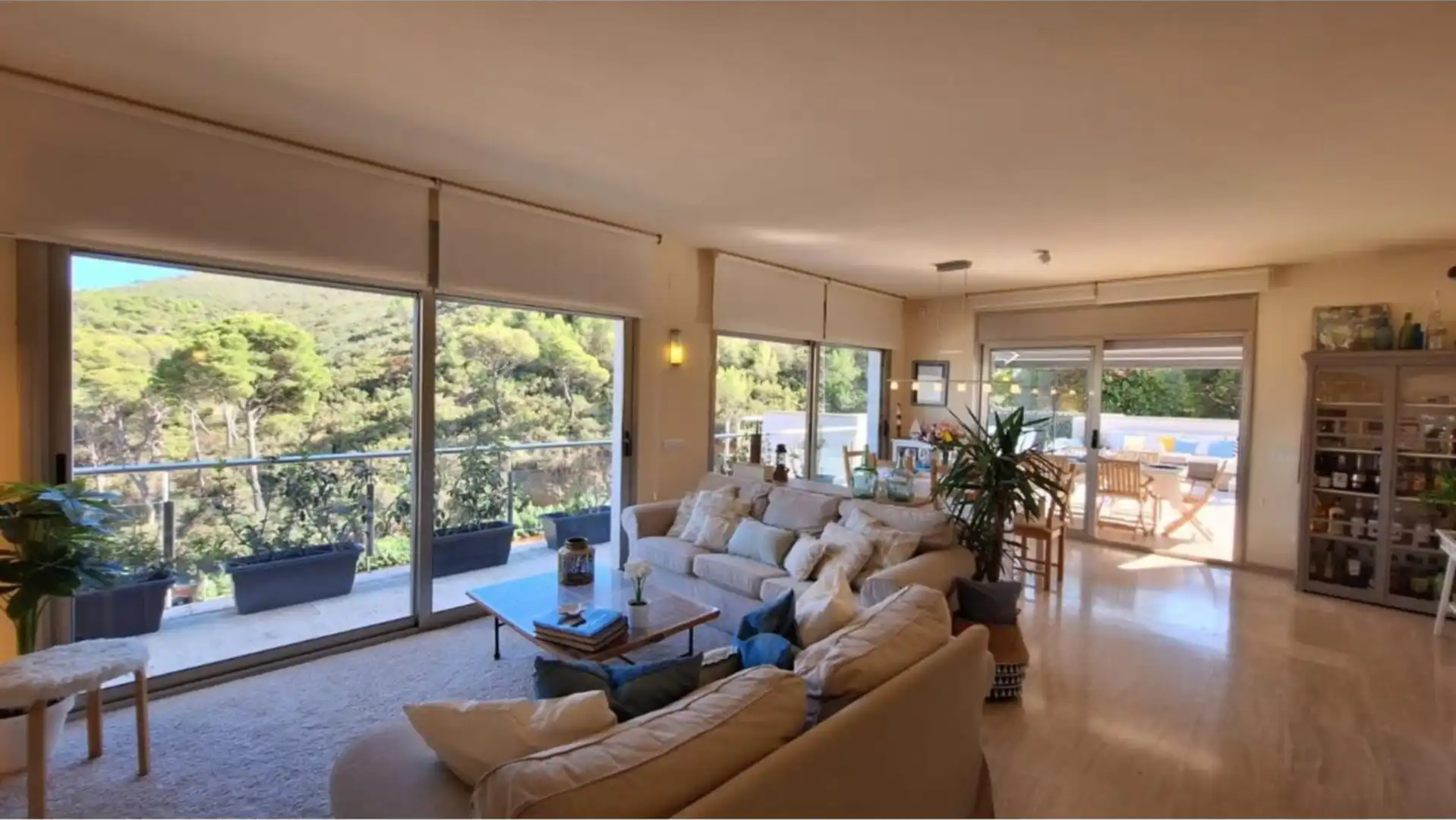 Sala de estar de Dúplex de alquiler en Begur con Aire acondicionado, Calefacción y Terraza